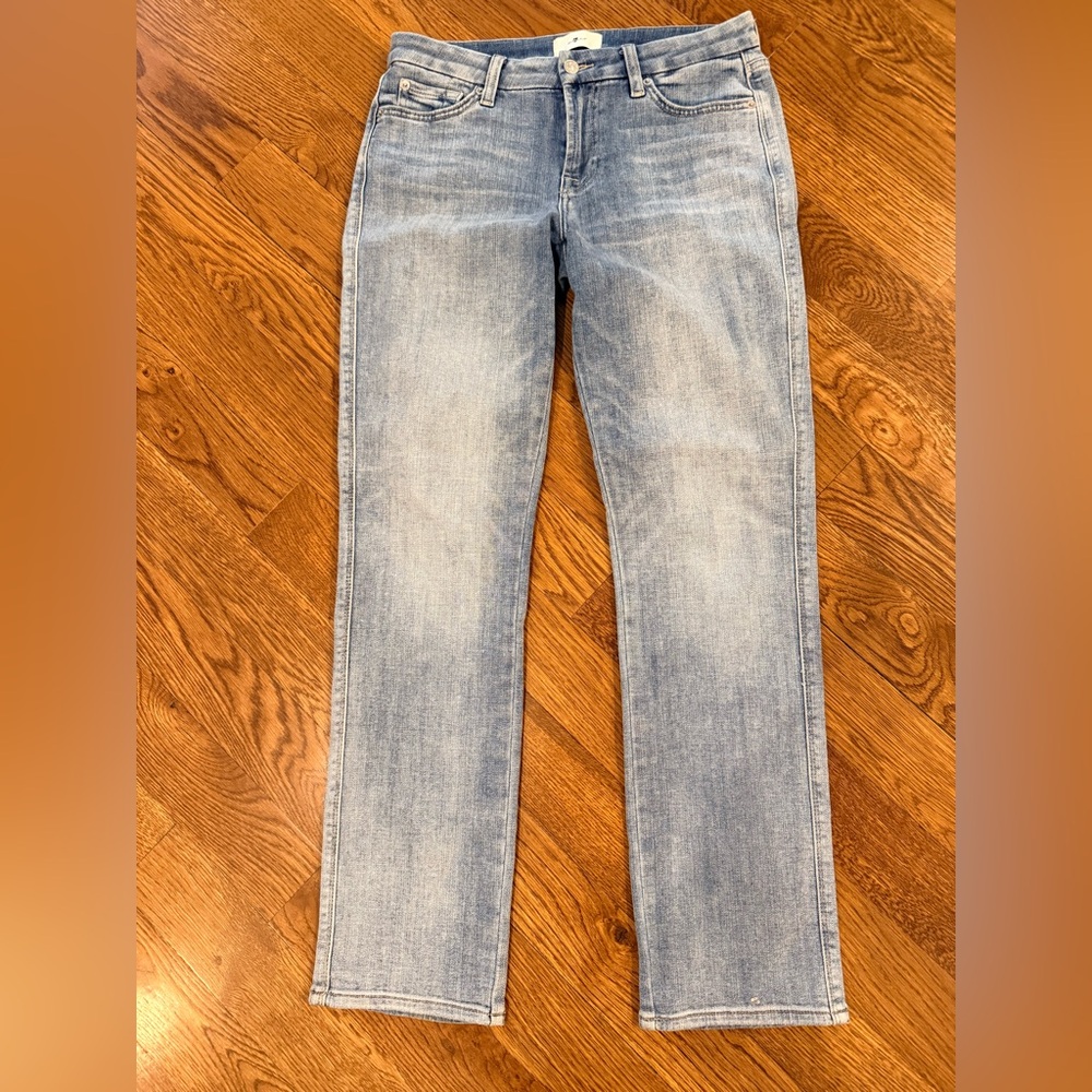 7 For All Mankind‎ Denim Jeans Light Wash Distressed. Size 30"